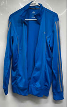 Load image into Gallery viewer, Adidas Mens Climalite Blue Long Sleeve Full-Zip Activewear Track Jacket Size M