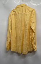 Load image into Gallery viewer, Calvin Klein Mens Yellow Regular Fit Wrinkle Free Dress Shirt Size XL 17 34/35