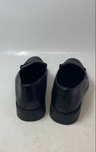 Load image into Gallery viewer, Unbranded Mens Black Leather Slip-On Almond Toe Loafer Shoes Size EUR 41