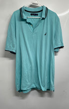 Load image into Gallery viewer, Nautica Mens Green Black Short Sleeve Collared Golf Polo Shirt Size XXL