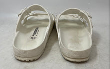 Load image into Gallery viewer, Birkenstock Unisex Arizona EVA White Double Strap Slide Sandals Size M 7 W 9