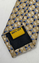 Load image into Gallery viewer, Hickey Freeman Mens Multicolor Geometric Print Silk Adjustable Long Designer Tie
