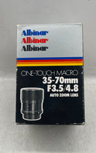 Load image into Gallery viewer, Albinar One-Touch Macro 35-70mm F3.5/4.8 Auto Zoom Lens Untested