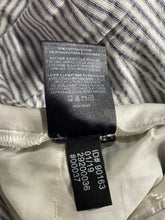 Load image into Gallery viewer, Express Womens Columnist Blue White Striped Mid Rise Ankle Pants Size 10R