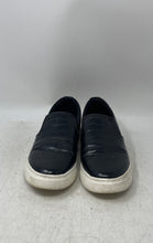 Load image into Gallery viewer, Aldo Womens Quarta Black Gold Round Toe Low Top Slip On Sneaker Shoes Size 8.5