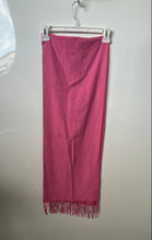Load image into Gallery viewer, Cashmere Feel Italy Design Womens Pink Tassel Rectangular Scarf
