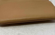 Load image into Gallery viewer, Nanette Lepore Womens Brown Pebbled Leather Outer Pocket Zipper Clutch Bag