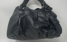 Load image into Gallery viewer, Betty Jackson Womens Black Leather Inner Pocket Medium Shoulder Handbag