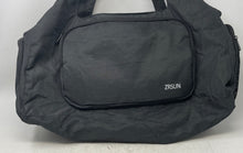 Load image into Gallery viewer, ZRSUN Womens Gray Outer Zip Pockets Shoulder Strap Travel Duffle Bag