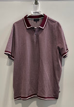Load image into Gallery viewer, Ted Baker Mens Purple Print Cotton Short Sleeve Collared Polo Shirt Size 5