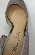 Load image into Gallery viewer, Marc Fisher Womens Joey 3 Silver Glitter Peep Toe D'Orsay Heels Size 8.5M
