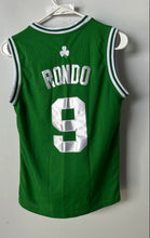 Load image into Gallery viewer, Adidas Mens Green White NBA Boston Celtics Rajon Rondo #9 Basketball Jersey Sz S