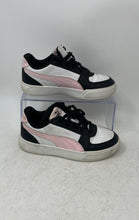Load image into Gallery viewer, Puma Girls Caven 2.0 396317-42 White Black Pink Lace-Up Tennis Shoes Size 2C
