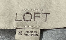 Load image into Gallery viewer, Ann Taylor Loft Womens Gray Sleeveless Round Neck Blouse Top Size XL