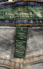 Load image into Gallery viewer, Lauren Ralph Lauren Womens Blue Medium Wash Denim Straight Leg Jeans Size 8