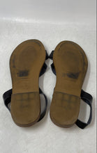 Load image into Gallery viewer, Cynthia Rowley Womens Cognac Black Leather Open Toe Strappy Sandals Size 9