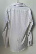 Load image into Gallery viewer, Saks Fifth Avenue Mens White Trim Fit Collared Long Sleeve Dress Shirt Size M