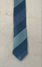 Load image into Gallery viewer, BCBG Attitude Mens Blue Striped Silk Adjustable Pointed Tie One Size