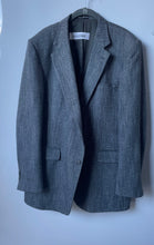 Load image into Gallery viewer, Stafford Mens Gray Textured Long Sleeve Notch Lapel Two-Button Blazer Size 44L