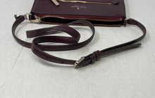 Load image into Gallery viewer, Kate Spade New York Womens Sadie North South Burgundy Leather Crossbody Bag