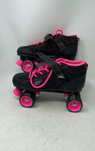Load image into Gallery viewer, Pacer Unisex GTX-500 Black Pink Lace-Up Adjustable Strap Roller Skates Size 10