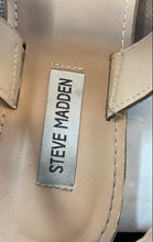 Load image into Gallery viewer, Steve Madden Womens Marisa Beige Rhinestone Studded Slingback Sandals Size 8.5M