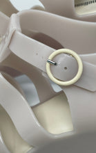 Load image into Gallery viewer, Melissa Womens Venus Light Beige Open Toe Wedge Platform Sandals Size 10