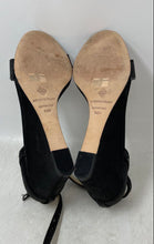 Load image into Gallery viewer, Antonio Melani Womens Feenah Black Rhinestone Wedge Ankle Strap Sandals Sz 9.5M