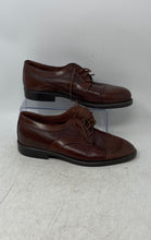 Load image into Gallery viewer, Carlo Morandi Mens Brown Leather Lace-Up Cap Toe Derby Dress Shoes Size 9.5