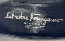 Load image into Gallery viewer, Authentic Salvatore Ferragamo Womens Black Pump Heels Size 4.5 Damaged Worn