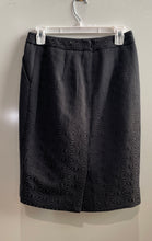 Load image into Gallery viewer, The Limited Womens Black Textured Geometric Straight & Pencil Skirt Size 0