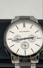 Load image into Gallery viewer, Van Heusen Men's Silver-Tone Quartz Watch VAN2515BU, Casual Dress Style (NCL)