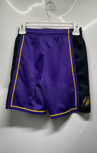 Load image into Gallery viewer, Nike Youth Purple & Black Los Angeles Lakers NBA Basketball Shorts Size S