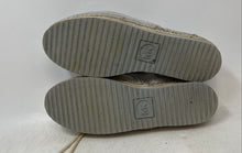 Load image into Gallery viewer, Michael Kors Womens Silver-Tone Leather Lace-Up Flat Espadrille Shoes Size 7M