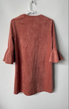 Load image into Gallery viewer, BCBGMaxazria Womens Pink Bell Sleeve Split Neck Pullover Shift Dress Size XXS
