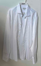 Load image into Gallery viewer, Perry Ellis Portfolio Mens White Cotton Long Sleeve Slim Fit Dress Shirt Sz XXL