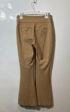 Load image into Gallery viewer, Express Womens Beige Flat Front Pull-On Flared Leg Trouser Pants Size XS
