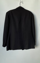 Load image into Gallery viewer, Oscar De La Renta Mens Black Long Sleeve Single-Breasted Two Button Blazer Sz 44