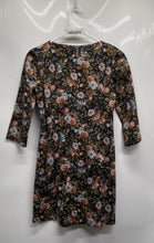 Load image into Gallery viewer, Zara Womens Trafaluc Multicolor Tapestry Floral 3/4 Sleeve Mini Dress Size Small