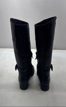 Load image into Gallery viewer, Geox Womens Black Leather Side Zip Round Toe Riding Boots Size EUR 40