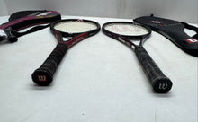 Load image into Gallery viewer, Set Of 2 Wilson Triad 5.0 Pro Staff Lite Dual Taper Beam Tennis Racquet In Case