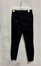 Load image into Gallery viewer, Zara Womens Black Dark Wash Raw Hem Distressed Denim Skinny Leg Jeans Size 8