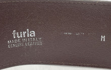Load image into Gallery viewer, Authentic Furla Womens Brown Black Leopard Print Pony Hair Fashion Belt Size M
