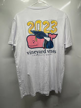 Load image into Gallery viewer, Vineyard Vines Mens White Graphic Print Short Sleeve T-Shirt Size Medium