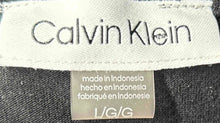 Load image into Gallery viewer, Calvin Klein Womens Black Short Sleeve Crew Neck Long Pullover T-Shirt Size L
