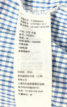 Load image into Gallery viewer, Abercrombie & Fitch Womens White Blue Gingham Button-Front Blouse Top Size M