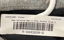 Load image into Gallery viewer, New Balance Mens Gray Heather Long Sleeve Regular Fit Pullover Hoodie Sz S w/Tag