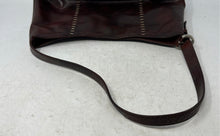 Load image into Gallery viewer, BCBGeneration Womens Brown Leather Inner Pockets Shoulder Strap Hobo Bag