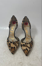 Load image into Gallery viewer, Sam Edelman Womens Delilah Brown Animal Print Slip-On D'Orsay Heels Size 6