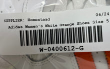 Load image into Gallery viewer, Adidas Girls Forum Low IG3794 White Orange Leather Lace-Up Sneakers Shoes Sz 5.5